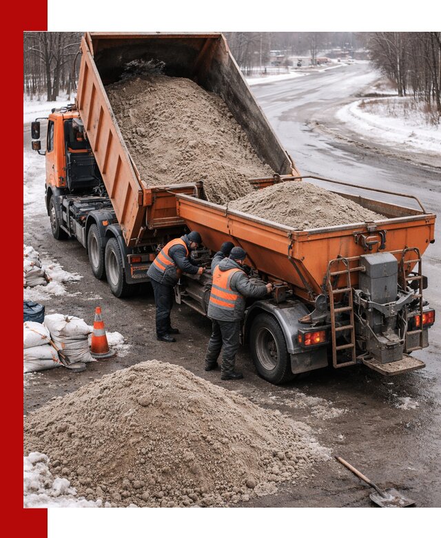 Поставка и вывоз пескосоля в Советской Гавани оптом и в розницу