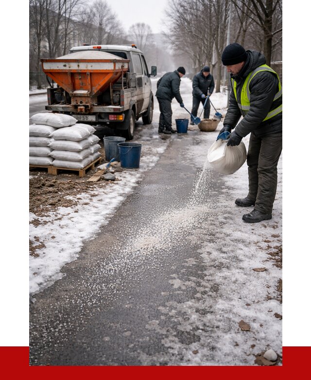 Реагент против гололеда в Советской Гавани с доставкой от 4675 р. | ПРОНЕРУДСвс
