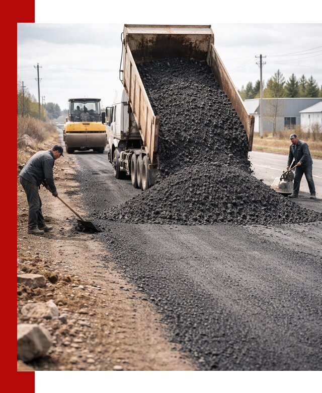 Асфальтовая крошка для дорог в Советской Гавани — поставка и доставка