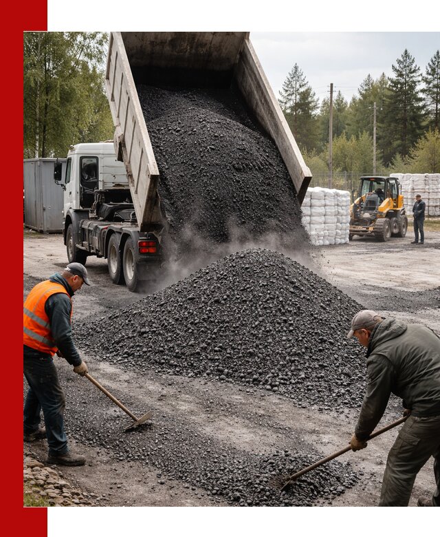 Доставка и продажа асфальтного гранулята в Советской Гавани