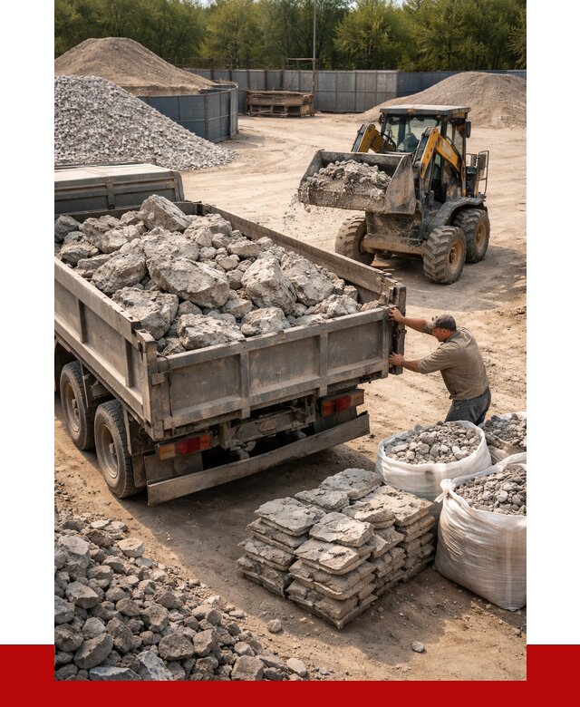 Купить бой бетона с доставкой в Советской Гавани от 4987 р. | ПРОНЕРУДСвс