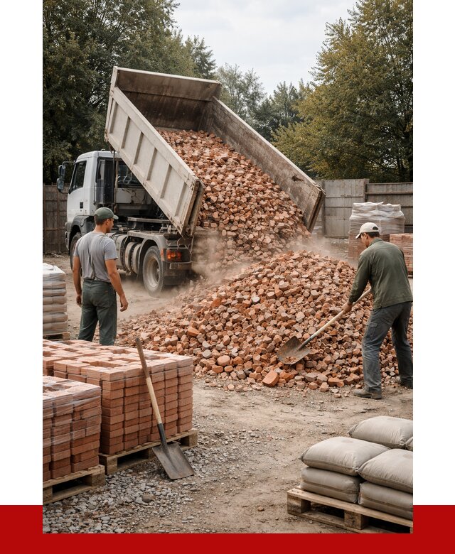 Бой кирпича в Советской Гавани с доставкой от 4363 руб/куб | ПРОНЕРУДСвс