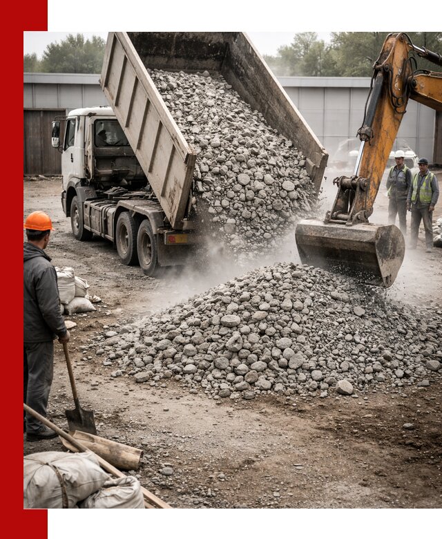 Доставка дробленого бетона в Советской Гавани оптом и в розницу