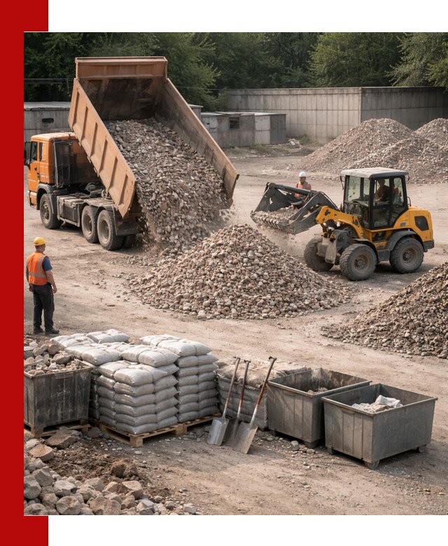 Вторичные материалы для отсыпки в Советской Гавани — поставка и доставка