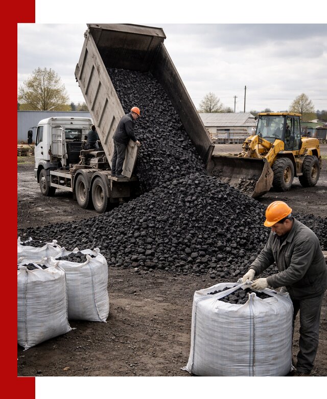 Доставка каменного угля в Советской Гавани оптом и в розницу