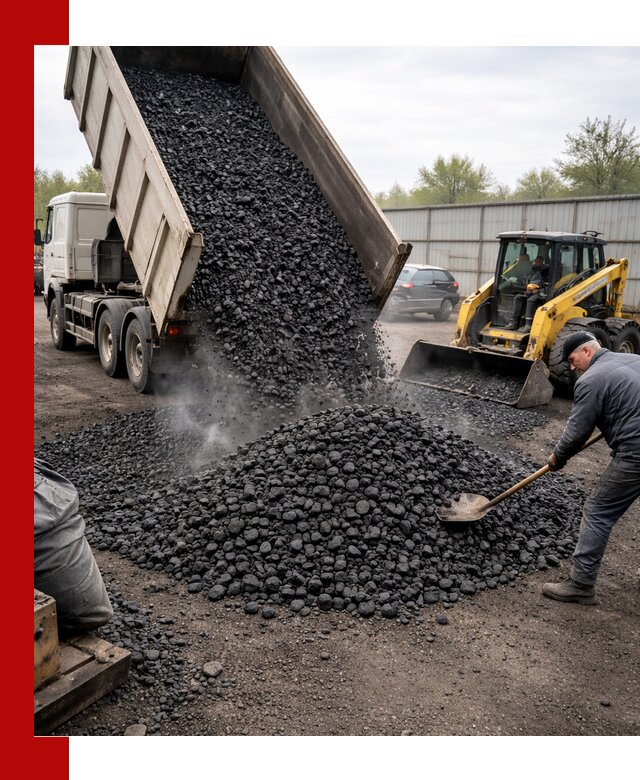 Доставка угля орех в Советской Гавани оптом и в розницу