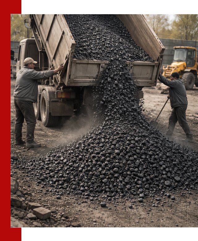 Доставка угля семечка самосвалами в Советской Гавани