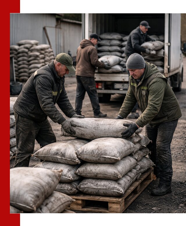 Доставка угля в мешках по выгодным ценам в Советской Гавани