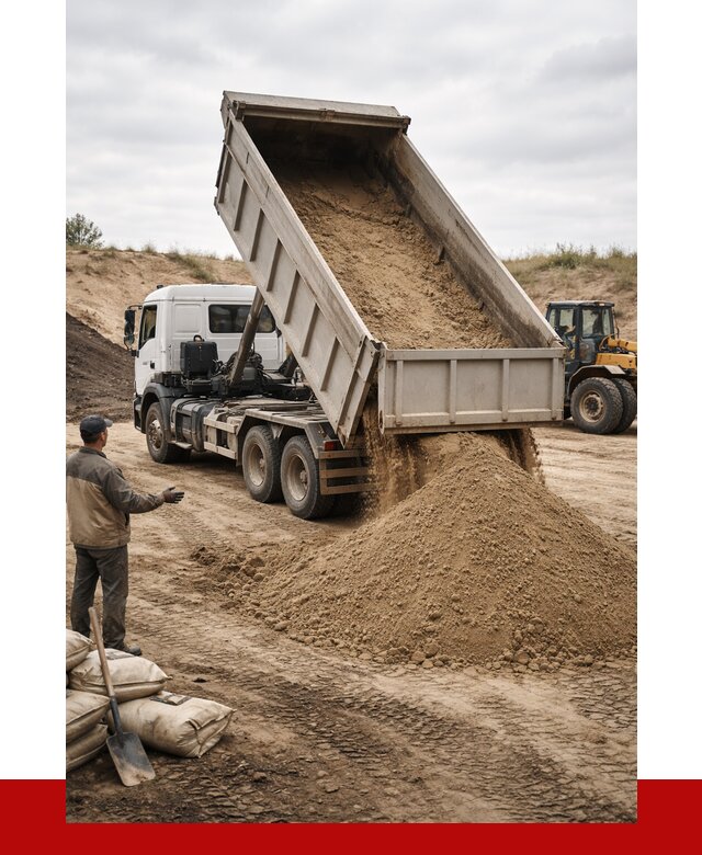 Доставка самосвалом 20 кубов в Советской Гавани от 7792 р. | ПРОНЕРУДСвс