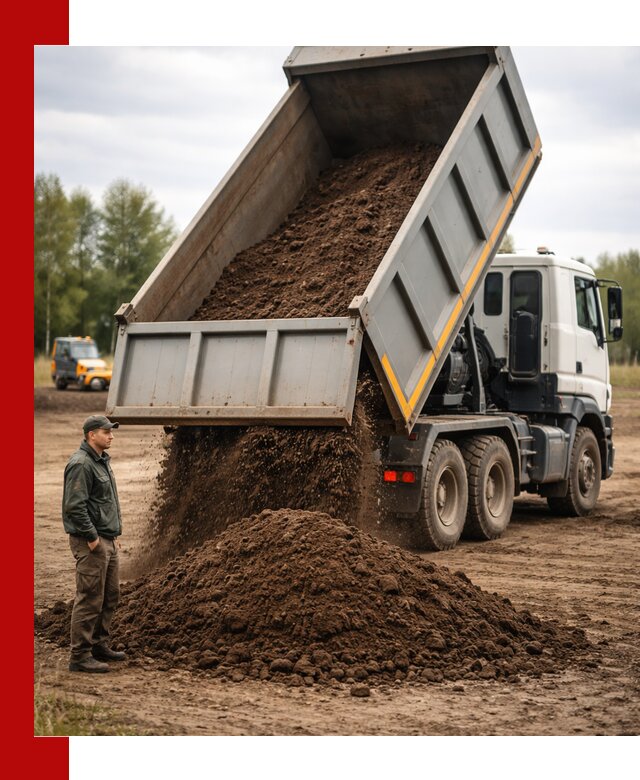 Аренда самосвала с водителем в Советской Гавани для сыпучих грузов и навоза