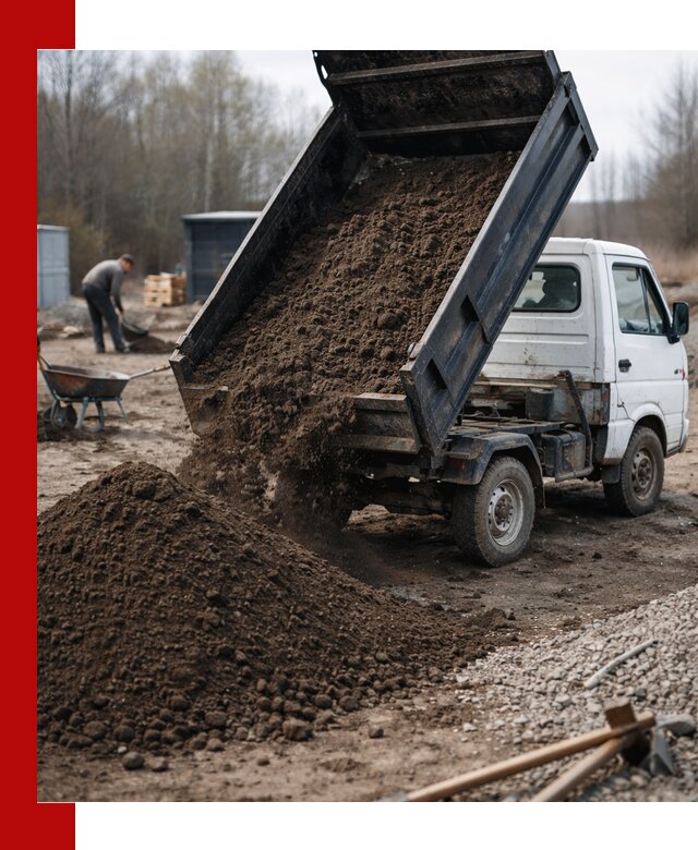 Аренда минисамосвала в Советской Гавани для доставки сыпучих материалов