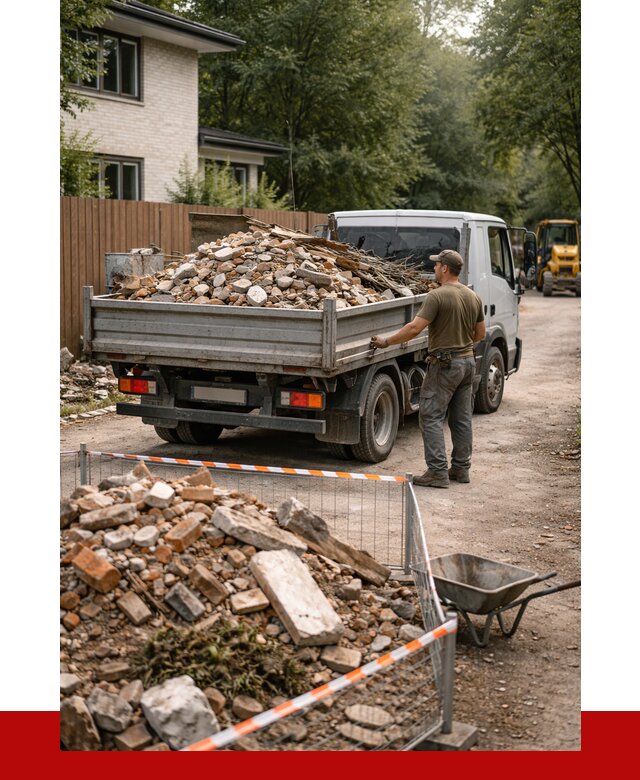 Вывоз строительного мусора с погрузкой в Советской Гавани от 7792 р | ПРОНЕРУДСвс