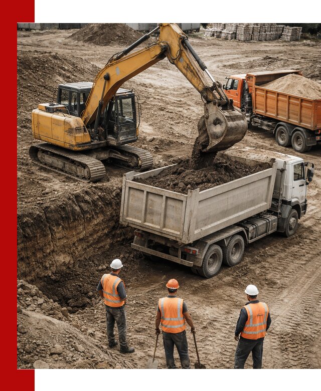 Разработка грунта для строительства и благоустройства в Советской Гавани