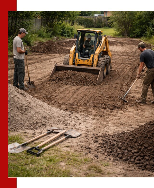 Планировка участка грунтом с вывозом и доставкой в Советской Гавани