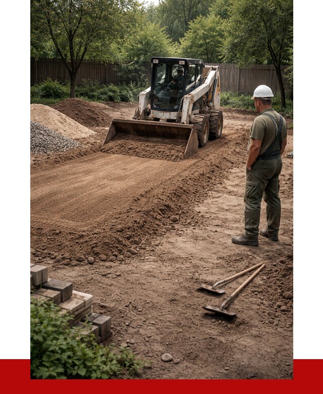 Выравнивание участка под ключ в Советской Гавани от 3636 р. | ПРОНЕРУДСвс