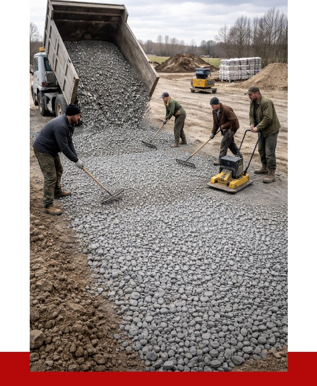 Устройство щебеночной подушки в Советской Гавани от 4675 р. ПРОНЕРУДСвс
