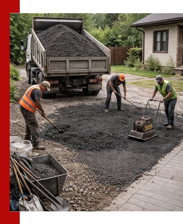 Асфальтовая крошка для двора с доставкой в Советской Гавани